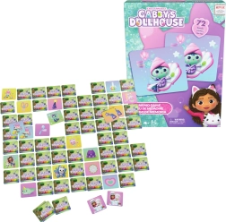 Juego de memoria Gabby’s Dollhouse – La casa de muñecas de Gabby, 72 cartas