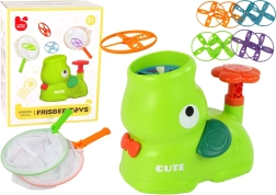 Juguete infantil: atrapa el frisbee con catapulta en forma de elefante