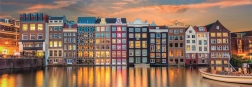 Puzzle panorámico de 1000 piezas – Ámsterdam resplandeciente