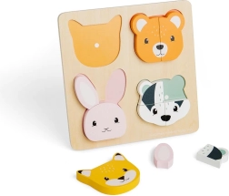 Puzzle de encaje de madera con conteo Bigjigs Toys