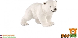 Figura de plástico cría de oso polar 6 cm