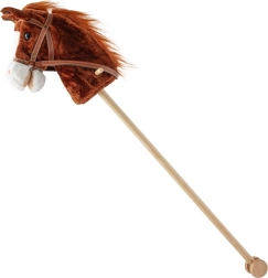 Caballito de juguete con sonidos y ruedas BABY MIX Marrón
