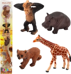Set de figuras realistas de animales salvajes