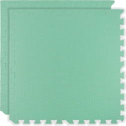 Alfombrilla de espuma suave HUMBI 120 × 60 cm, rompecabezas grande impermeable, 2 uds, menta