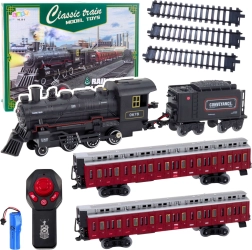Tren eléctrico clásico con control remoto 2,4 GHz con luces, sonidos y humo CLASSIC TRAIN