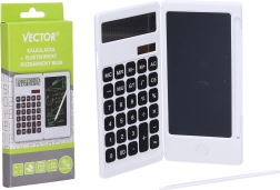 Calculadora y bloc de notas electrónico Vector