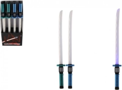 Espada samurái de plástico con luz 73 cm