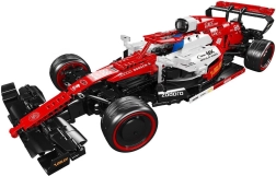 Set de construcción de fórmula de carreras con RC, 1185 piezas – rojo, escala 1:8