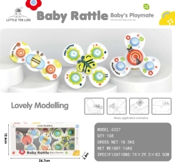 Set de spinners infantiles 3 en 1 mariquita, mariposa y abeja con ventosas