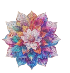 Puzzle de madera Mandala floral