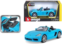 Modelo metálico Bburago Porsche 718 Boxster 1:24 azul