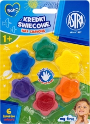 Astra Baby ceras de colores en forma de estrella 6 uds
