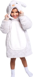 Manta sudadera con capucha Conejo para niños