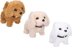 Perrito de peluche que camina y ladra, 16 cm