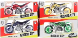 Motocicleta metálica en caja - 1 unidad