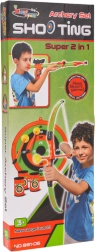 Set infantil 2 en 1: arco y pistola con accesorios