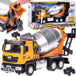 Mezcladora de hormigón con efectos de sonido y luz