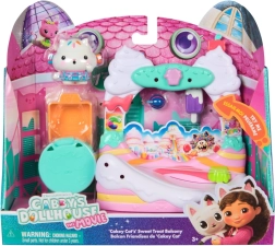 La Casa Mágica de Gabby – Set de juego de balcón Pastelería con Pandy Pastelito