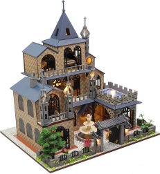 Casa en miniatura Casa de los sueños cumplidos con iluminación LED - 2KIDS TOYS