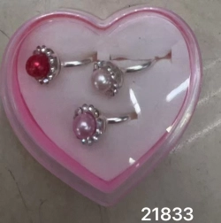 Anillo con Perlas - Set de 3 uds.