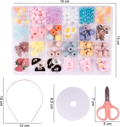 Set de cuentas para hacer pulseras 240 uds.
