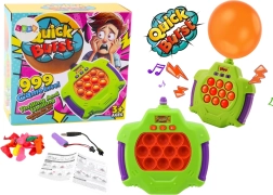 Consola electrónica de destreza con globos que revientan