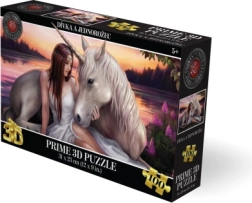 Puzle 3D niña y unicornio, 100 piezas