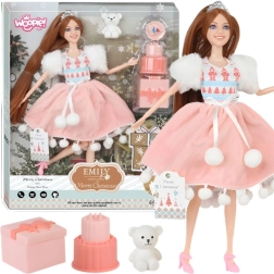Woopie muñeca Emi princesa navideña con osito