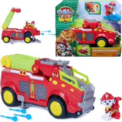 Patrulla Canina Dino Rescue Responder – vehículo de bomberos de Marshall con figura y proyectiles (25 cm)