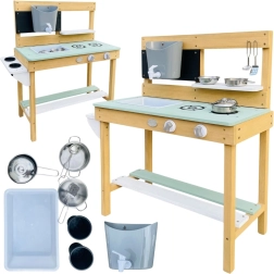 Cocina de madera AXI para jugar con agua y arena