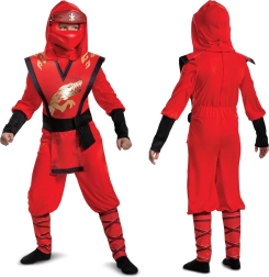 Disfraz infantil LEGO NINJAGO Kai 7–8 años (127–136 cm)
