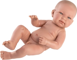 Llorens New Born niño – muñeco bebé realista con cuerpo totalmente de vinilo 40 cm
