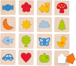 Juego táctil Reconoce las formas en marco