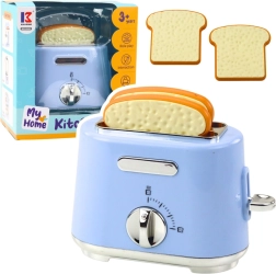 Tostadora infantil de cocina con tostadas emergentes – azul