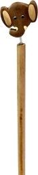 Lápiz de madera con cabeza de elefante