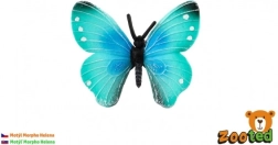 Mariposa decorativa de plástico Morpho helena 7 cm