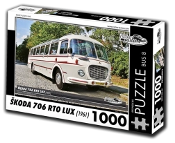 Puzzle Retro-coches Škoda 706 RTO LUX – autobús 1961, 1000 piezas