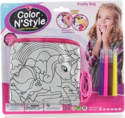 Bolso para colorear con unicornio para niños