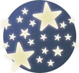 Pegatinas fosforescentes para pared Djeco con forma de estrellitas