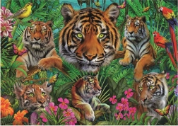 Educa puzzle Tigres en la jungla 500 piezas