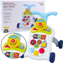 Andador interactivo con volante, luces y sonidos