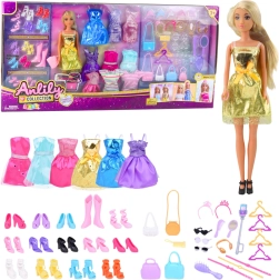 Gran Set de Moda Anlily Muñeca Vestidos y Accesorios 65 piezas