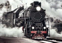 Puzzle Interdruk: locomotora de vapor 500 piezas