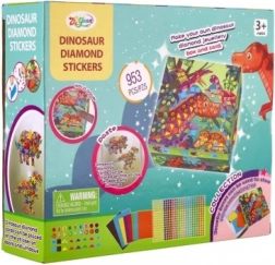 Set creativo de imágenes de diamantes Dinosaurio