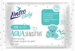 Toallitas húmedas para bebés Linteo Baby Aqua Sensitive 10 uds