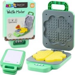 Juguete infantil: gofrera a pilas con efectos luminosos, verde