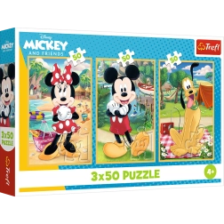 Puzzle 3x50 DISNEY – Ratones de vacaciones