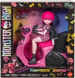 Monster High Draculaura con scooter vampírico y murciélago