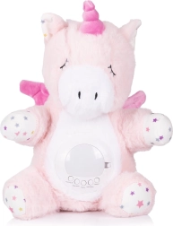 Chipolino unicornio de peluche con proyector y música