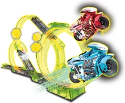 Pista Spin and Build Deluxe con dos motos